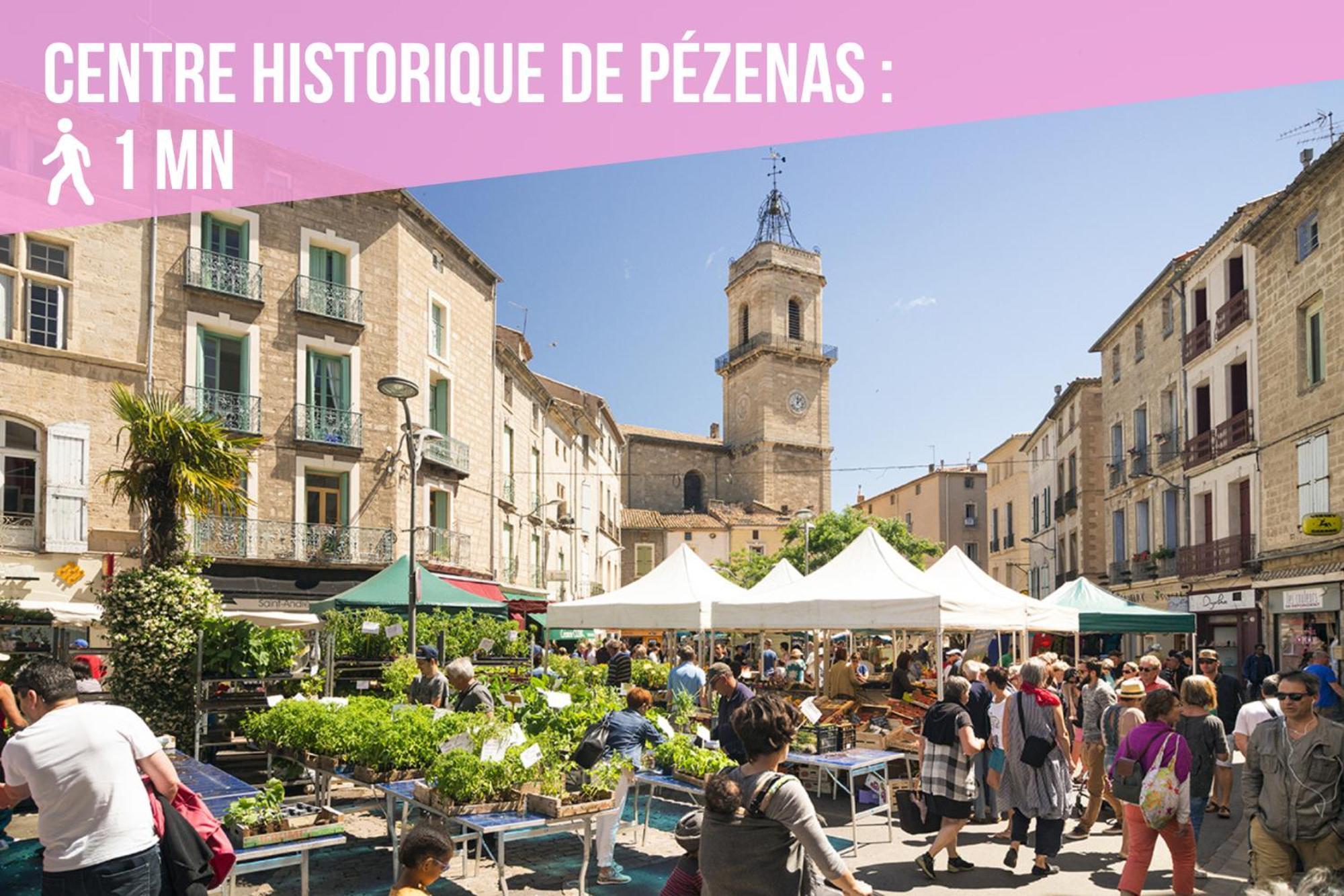 Romantic Room - Balneo - Ciel Etoile - Free Wifi - Netflix - Hyper Centre Pezenas Exterior photo